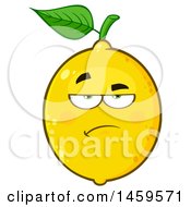 Poster, Art Print Of Bored Or Annoyed Lemon Mascot Character