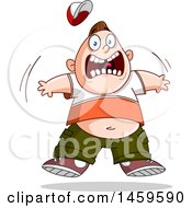 Clipart Of A Cartoon Scared And Screaming Boy Royalty Free Vector Illustration