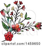Clipart Of A Spring Or Summer Flower Design Element Royalty Free Vector Illustration
