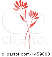 Red Wild Flower Design