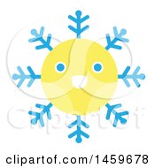 Poster, Art Print Of Happy Yellow Snowflake