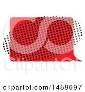 Poster, Art Print Of Comic Pop Art Styled Speech Balloon And Halftone Oval