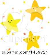 Poster, Art Print Of Group Of Happy Stars