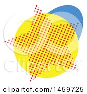 Clipart Of A Comic Pop Art Styled Star Royalty Free Vector Illustration