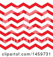 Poster, Art Print Of Red Chevron Wave Pattern Background