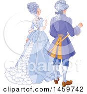 Poster, Art Print Of Rear View Of An Aristocratic Couple
