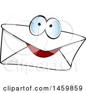 Clipart Of A Cartoon Envelope Character Royalty Free Vector Illustration