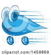 Clipart Of A Car Wash Water Drop Mascot Royalty Free Vector Illustration by Domenico Condello