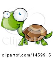 Poster, Art Print Of Cartoon Happy Walking Tortoise