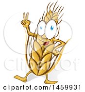 Poster, Art Print Of Cartoon Happy Wheat Mascot