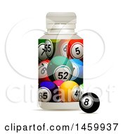 Poster, Art Print Of 3d Bottle With Bingo Balls