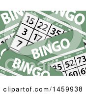 Clipart Of A Background Of Bingo Cards Royalty Free Vector Illustration