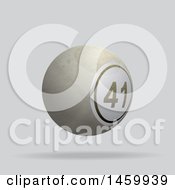 Clipart Of A 3d Floating Ivry Bingo Ball Royalty Free Vector Illustration
