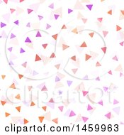 Poster, Art Print Of Background Of Watercolor Painted Triangles On White
