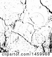 Poster, Art Print Of Black And White Cracked Texture Background