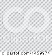 Clipart Of A Grayscale Diagonal Checker Pattern Royalty Free Vector Illustration