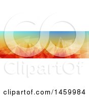 Clipart Of A Geometric Website Banner Cover Design Royalty Free Vector Illustration
