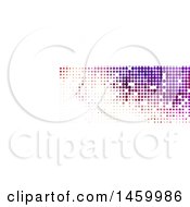 Clipart Of A Pixel Website Banner Cover Design Royalty Free Vector Illustration