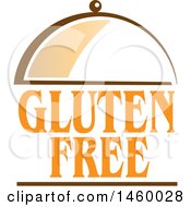 Poster, Art Print Of Gluten Free Text Design And Cloche
