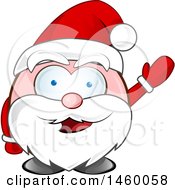 Poster, Art Print Of Christmas Santa Claus Waving