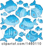 Poster, Art Print Of Blue Fish