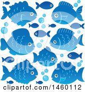 Poster, Art Print Of Blue Fish