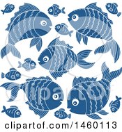 Poster, Art Print Of Blue Fish