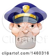 Poster, Art Print Of Tough And Angry White Male Police Officer