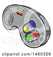 Clipart Of A Video Game Controller Royalty Free Vector Illustration