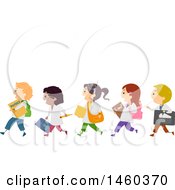 Poster, Art Print Of Group Of Children With Physics Gear