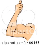 Poster, Art Print Of Strong Mans Arm With A Thumb Up
