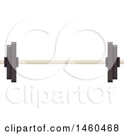 Clipart Of A Barbell Royalty Free Vector Illustration