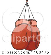Poster, Art Print Of Hanging Red Boxing Gloves