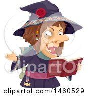 Poster, Art Print Of Witch Reading A Book