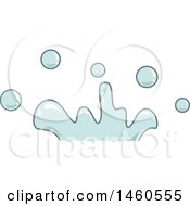 Clipart Of A Rain Splash Royalty Free Vector Illustration