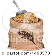 Poster, Art Print Of Wheat Sack And Scoop