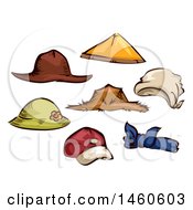 Poster, Art Print Of Farming And Gardening Hats