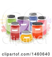 Poster, Art Print Of Natural Dyes In Jars