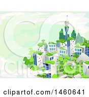 Poster, Art Print Of Green City With Trees