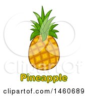 Poster, Art Print Of Pineapple Over Text