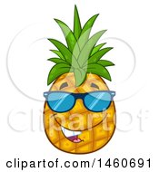 Poster, Art Print Of Pineapple Mascot Wearing Sunglasses