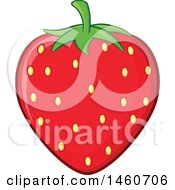 Clipart Of A Strawberry Royalty Free Vector Illustration by Hit Toon