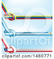 Poster, Art Print Of Chilean Uruguayan And Colombian Flag Knots