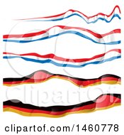 Poster, Art Print Of French And German Flag Banners