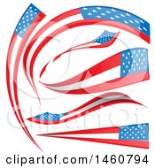 Poster, Art Print Of American Flag Banners