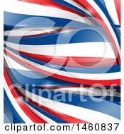 Clipart Of A French Flag Background Royalty Free Vector Illustration