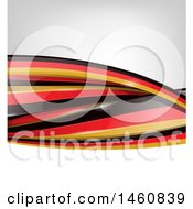 Clipart Of A German Flag Background Royalty Free Vector Illustration by Domenico Condello