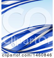 Clipart Of An Israel Flag Background Royalty Free Vector Illustration