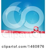 Clipart Of A Singaporean Flag Background Royalty Free Vector Illustration