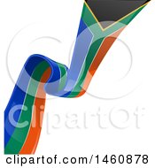 Clipart Of A South African Flag Background Royalty Free Vector Illustration
